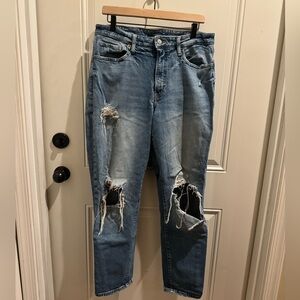 Old Navy High Rise OG Straight Distressed Jeans (Tall)